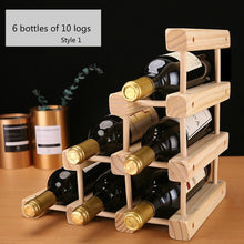Load image into Gallery viewer, Solid Wooden Wine Rack