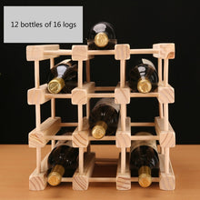 Load image into Gallery viewer, Solid Wooden Wine Rack